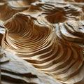 organic pattern inspired by the patterns formed by wind-blown sand patterns in a desert landscape.. AI Generated Royalty Free Stock Photo