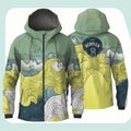 Design A Jeffreys Bay Surf Spot Raincoat With Hyper Detail