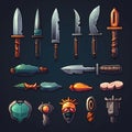 design knife weapon game ai generated