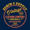Design letters denim supply vintage