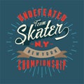 Design letters skater new york championship