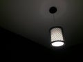 Design loft lamp with dim light and mesh housing