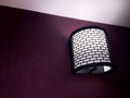 Design loft lamp with dim light and mesh housing