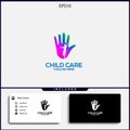 design logo child care simple concept