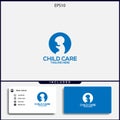 design logo child care simple concept