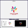 design logo child care simple concept