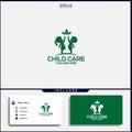 design logo child care simple concept