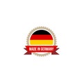 Design logo made in Germany. German map German flag Royalty Free Stock Photo