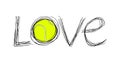 Love tennis symbol