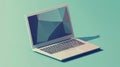 design low poly style expanding laptop Royalty Free Stock Photo