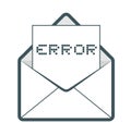 Mail with error message