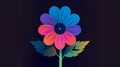 Design A Minimalist 1980s Flower