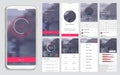 Design of the mobile application, UI, UX, GUI Royalty Free Stock Photo