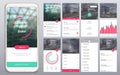 Design of the mobile application, UI, UX, GUI