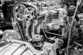 The design of the modern car engine Royalty Free Stock Photo