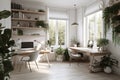Design of modern home comfortable office