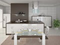 The design of the modern kitchen.