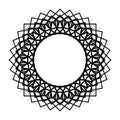 Design monochrome decorative circle element Royalty Free Stock Photo