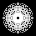 Design monochrome decorative circle element Royalty Free Stock Photo