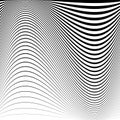 Design monochrome movement illusion background