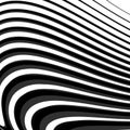 Design monochrome parallel waving lines background