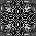 Design monochrome spiral movement background