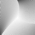 Design monochrome triangle illusion background