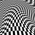 Design motion illusion checkered background