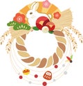 Design of a New Year\'s card for 2023 Vertical Year of the Rabbit Rabbit illustration