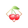 Design of nice cherry symbol