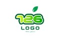 Number 726 numeral digit logo icon design