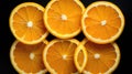 design orange slice pattern Royalty Free Stock Photo