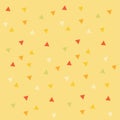 Design of orange triangle walpaper in a soft colour background for any template and social media post