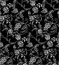 Paisley seamless Floral colour design pattern border