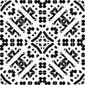 Design pattern white vector black geometric zebra decorative carpet culture