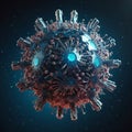 Design a photorealistic icon of a nanomutant