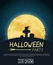 Design posters Halloween parties