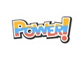 Design of power onomatopoeia symbol Royalty Free Stock Photo