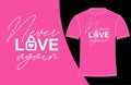 Design Print Template Typography Never Love Again