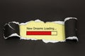 Design of progress bar, new dreams loading Royalty Free Stock Photo