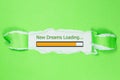 Design of progress bar, new dreams loading Royalty Free Stock Photo