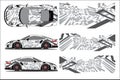 Design, race, vehicle, vector, advertising design, automobile, branding design, decal car, drifting car, geometric, illustration,