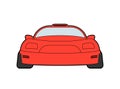 Design of red sport car Royalty Free Stock Photo