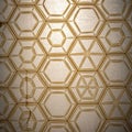 Design is reminiscent of traditional geometric artwork often seen in architect Royalty Free Stock Photo