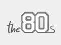 Design of the 80s symbol Royalty Free Stock Photo