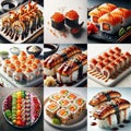 collage of asian food Royalty Free Stock Photo