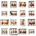 collage of sushis Royalty Free Stock Photo