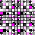 Design seamless colorful mosaic tetragon pattern