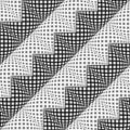 Design seamless diagonal zigzag pattern