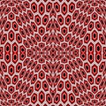 Design seamless distorted hexagon pattern